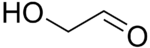 Structure du glycolaldéhyde