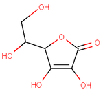 Structure chimique de la vitamine C