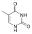 structure chimique de la thymine